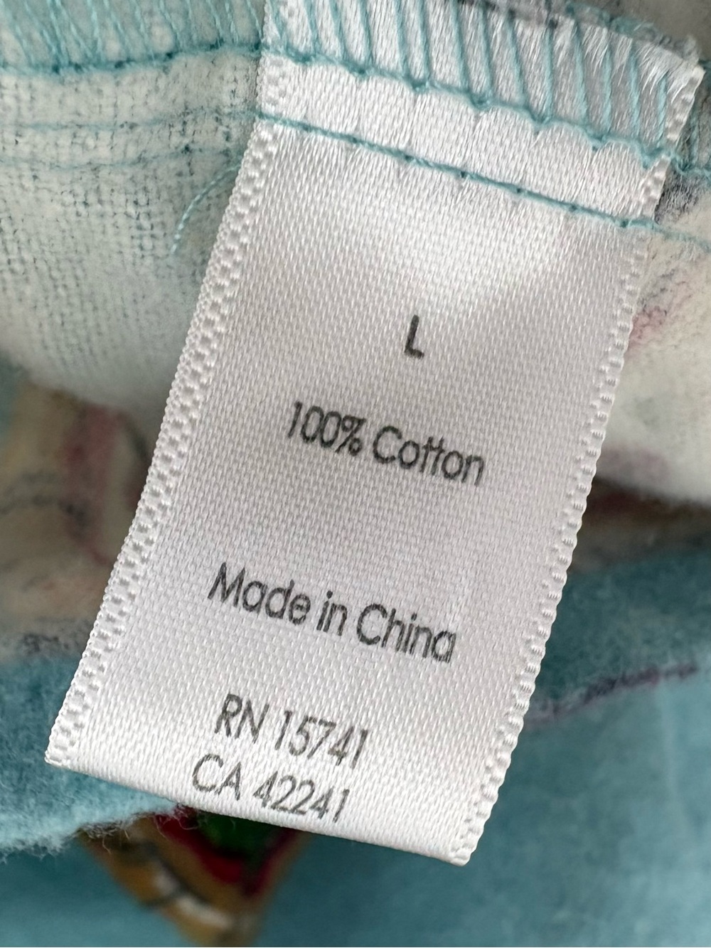 PJ Salvage Pizza Lover Flannel Pajama Set NWT Women’s Large Cotton Blue - Picture 5 of 15